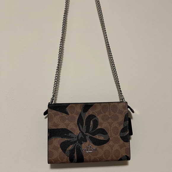 Coach Handbags - Coach Bow Signature Print Slim Crossbody Bag NWT